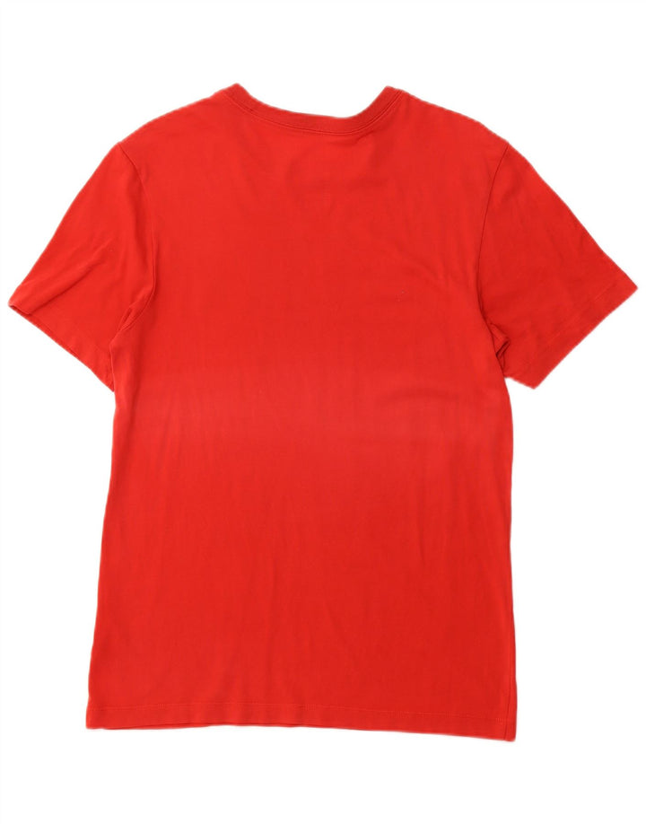 NIKE Hommes Dri Fit Graphic T-Shirt Haut Petit Rouge Coton