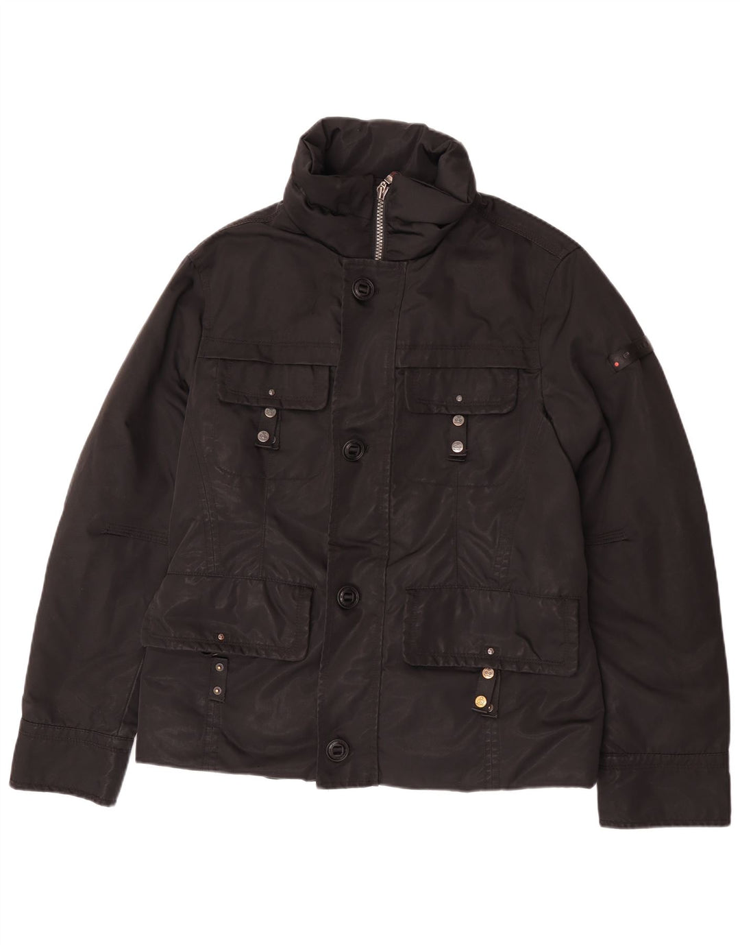 PEUTEREY Veste utilitaire pour homme UK 38 Medium Noir Polyester