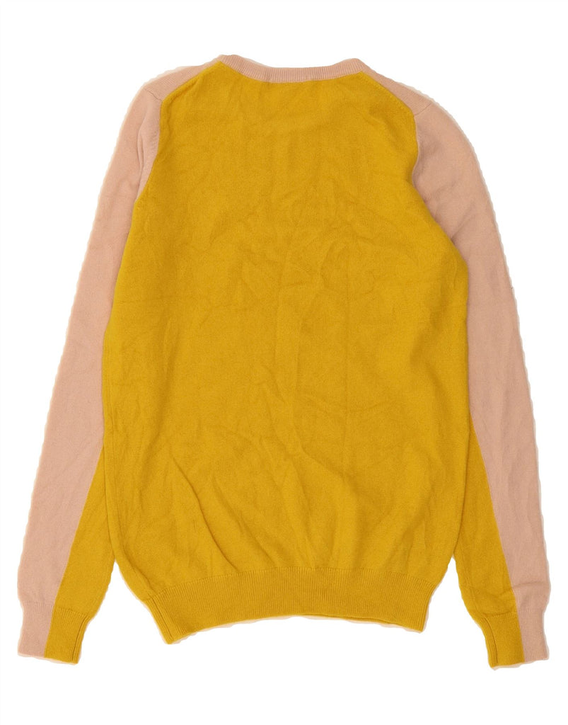 BODEN Womens Crew Neck Jumper Sweater UK 10 Small Pink Colourblock Vintage Boden and Second-Hand Boden from Messina Hembry 