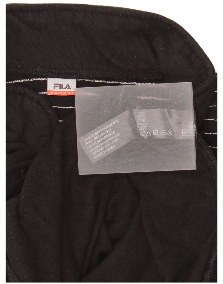Fila Veste de survêtement pour femme UK 12 Coton rayé noir moyen