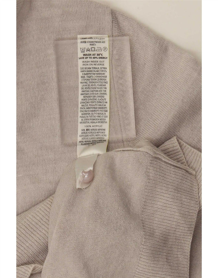 Marks & Spencer Pull Cardigan Femme UK 14 Grand Acrylique Gris
