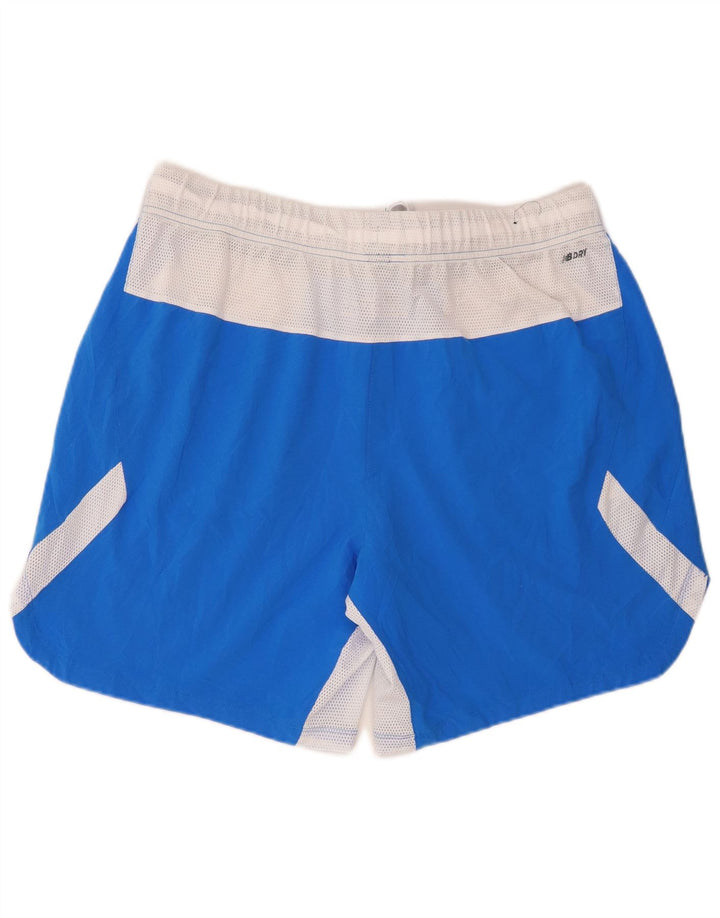 New Balance Short de sport pour homme XL Bleu Colorblock Polyester