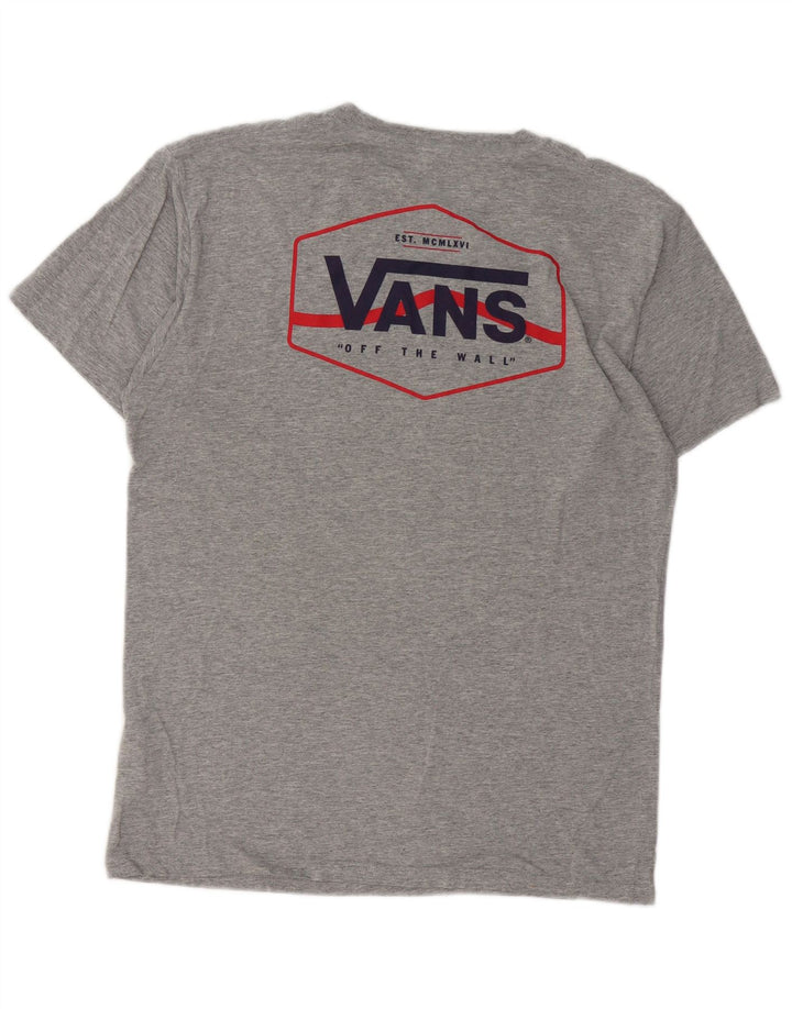 Vans T-shirt coupe classique pour homme en coton moucheté gris moyen