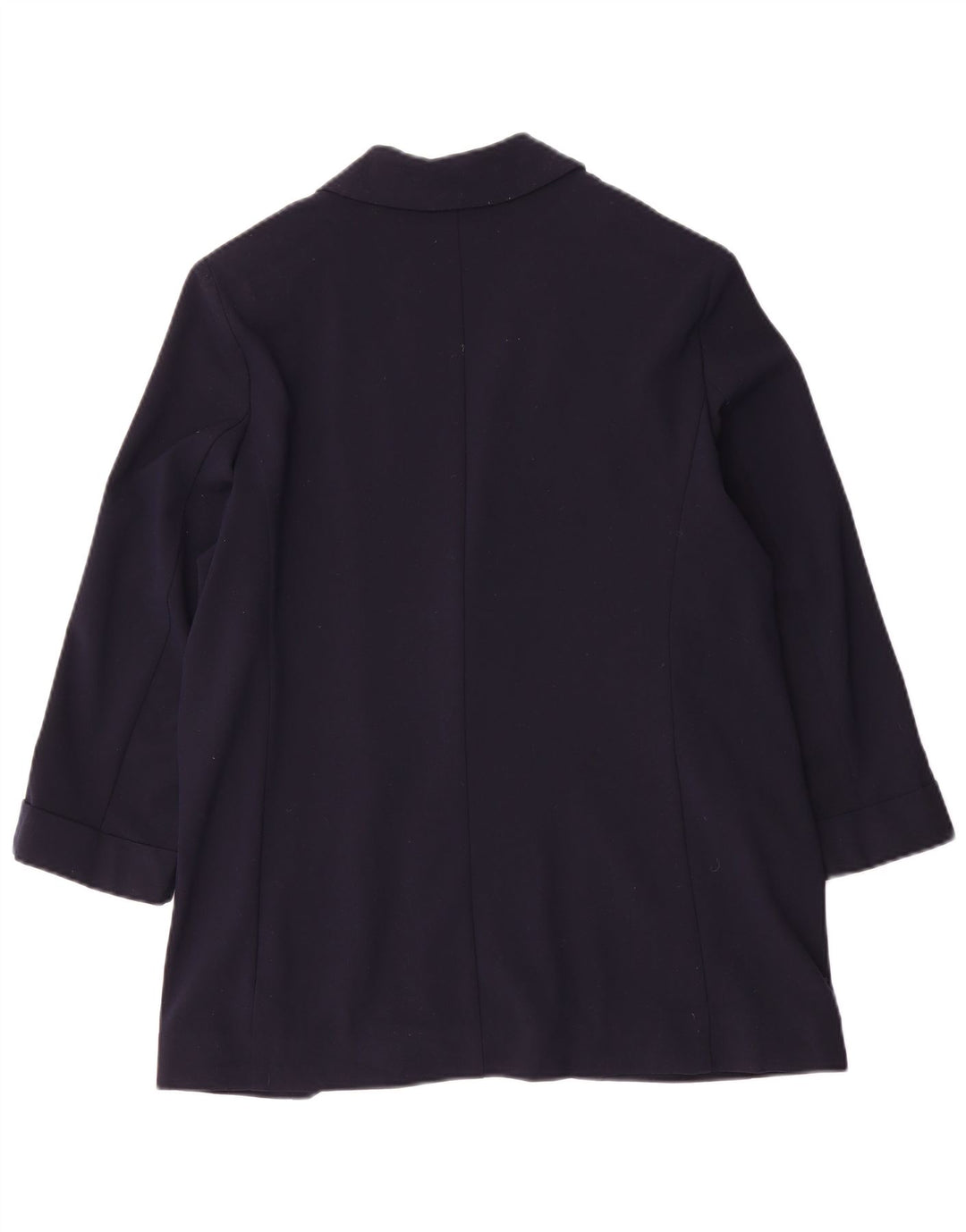 Marks & Spencer Veste blazer ouverte à manches 3/4 pour femme UK 14 Bleu marine moyen