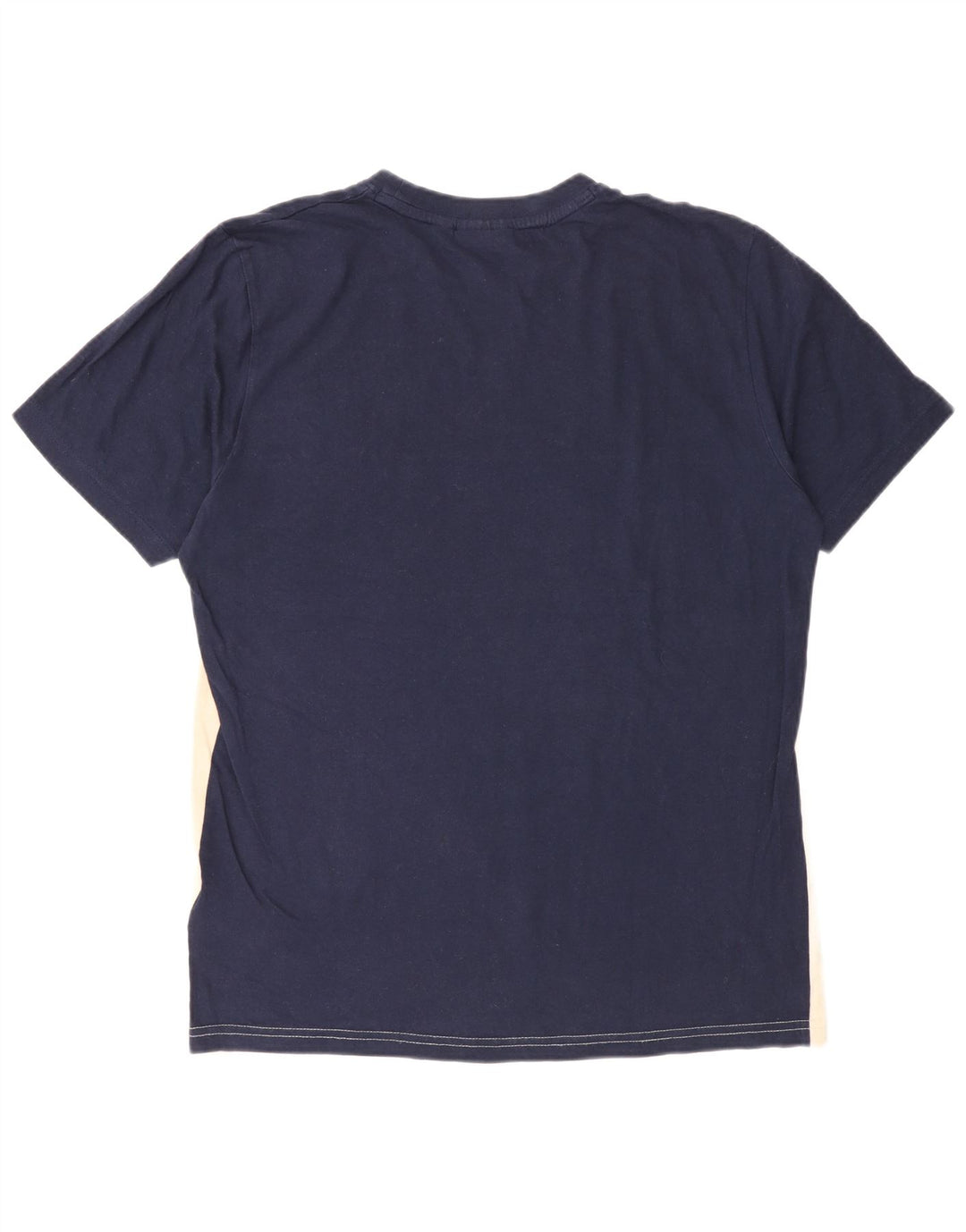 Fila Homme T-Shirt Top Petit Bleu Marine Colorblock Coton