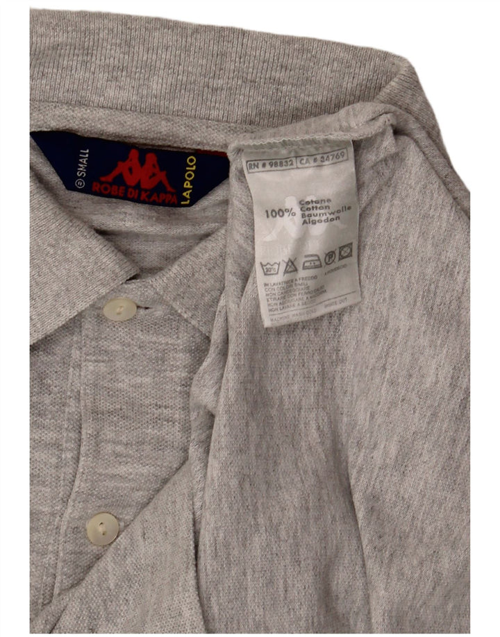 KAPPA Polo Homme Petit Gris Coton