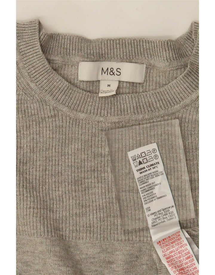Marks & Spencer Haut à manches longues pour femme UK 42 Gris moyen Viscose