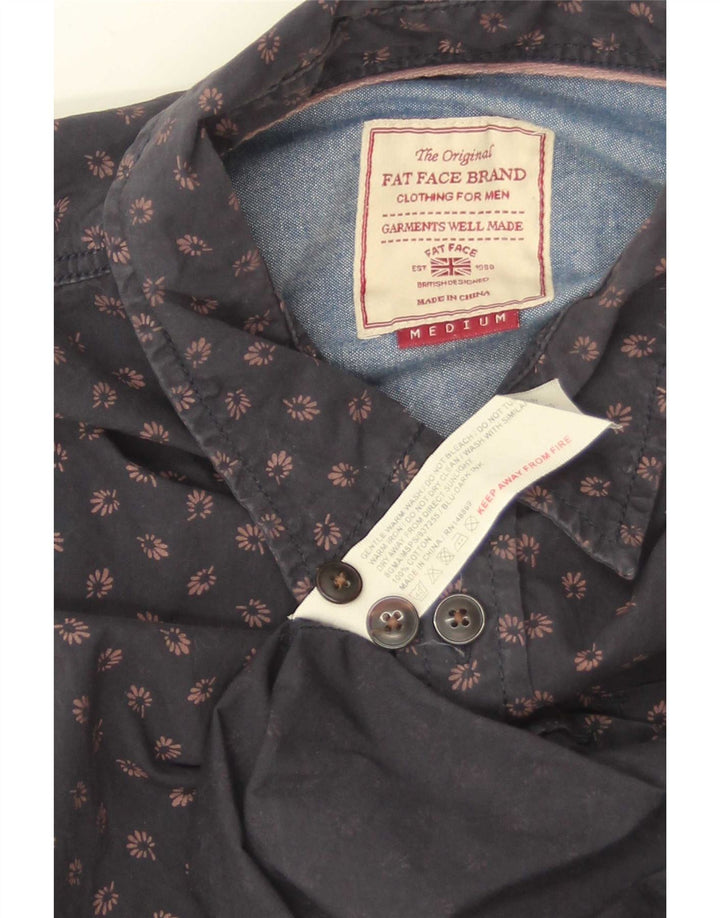 Chemise Homme Fat Face Coton Floral Bleu Marine Moyen
