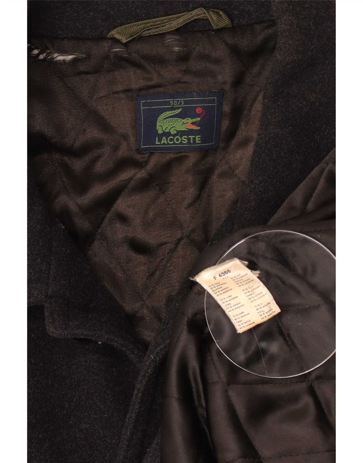 Lacoste Manteau Homme IT 50 Large Laine Noire
