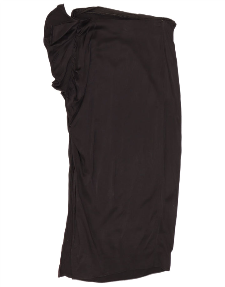 Zara Femme Jupe Midi Moyenne W28 Noir