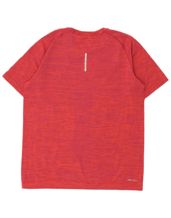 Nike T-shirt Dri Fit pour homme en nylon rouge Taille L