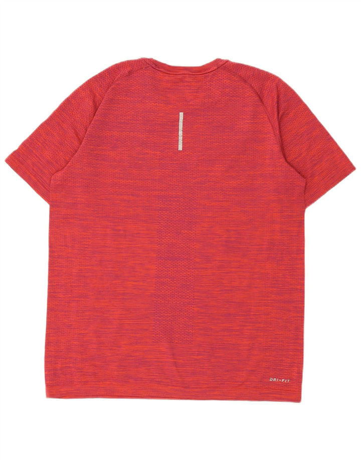 Nike T-shirt Dri Fit pour homme en nylon rouge Taille L