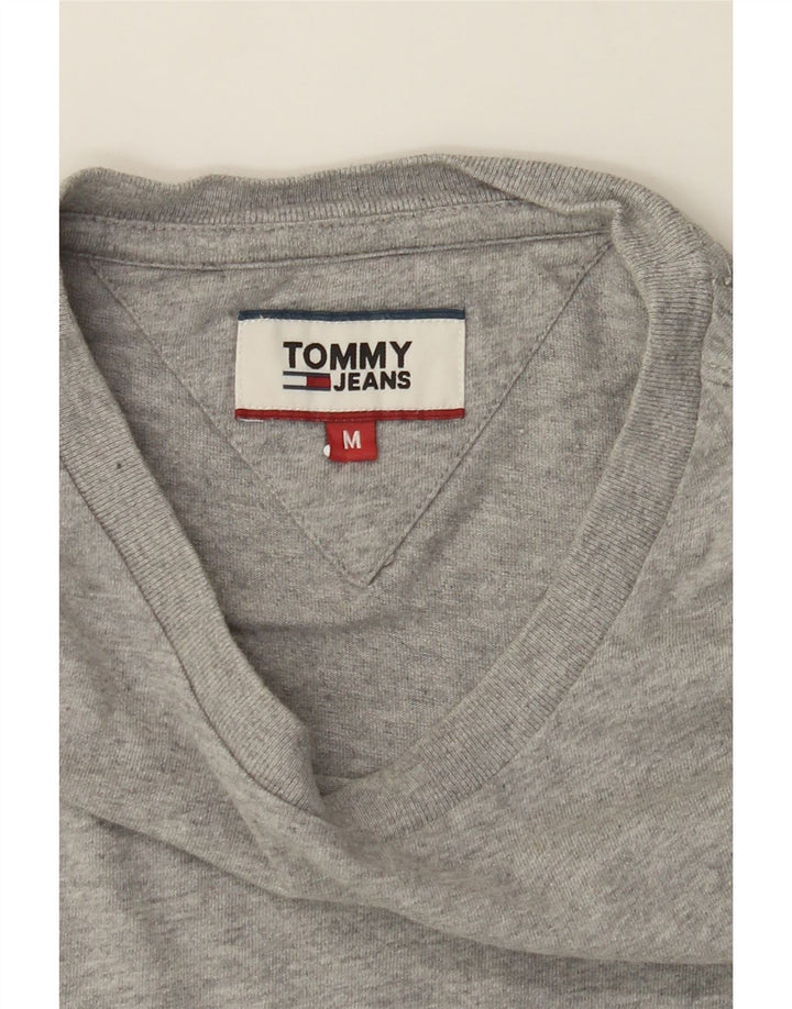 TOMMY HILFIGER Mens T-Shirt Top Medium Grey Vintage Tommy Hilfiger and Second-Hand Tommy Hilfiger from Messina Hembry 