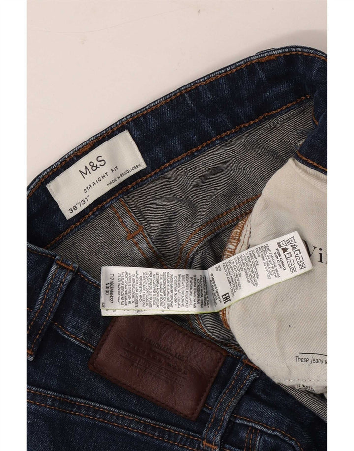 Marks & Spencer Jean droit homme W38 L31 bleu coton