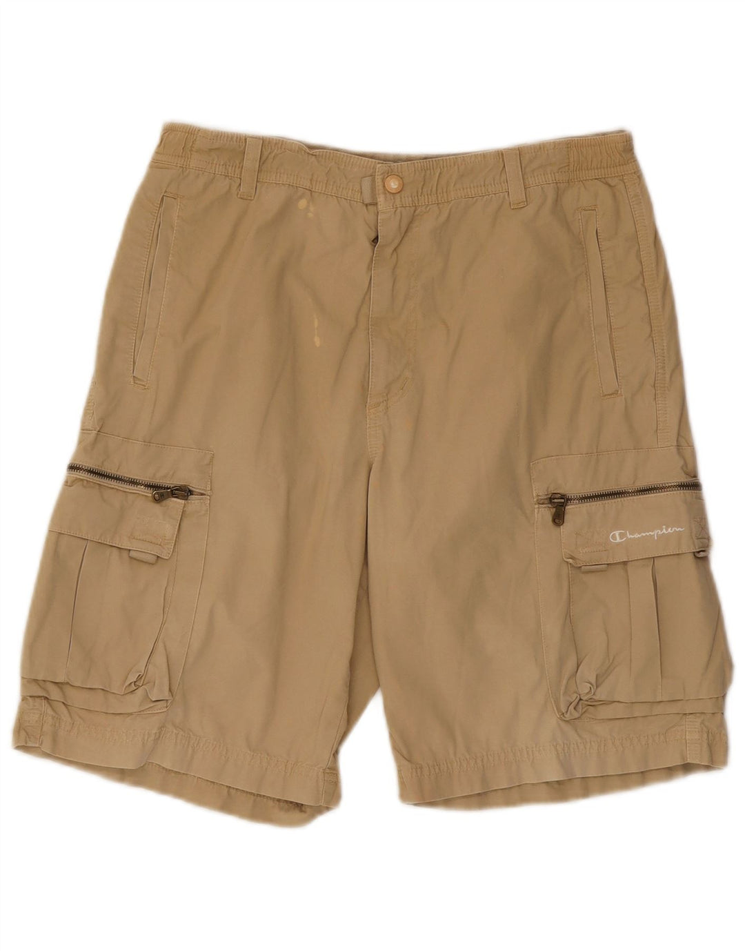 Champion Short Cargo Homme Moyen W30 Beige Coton