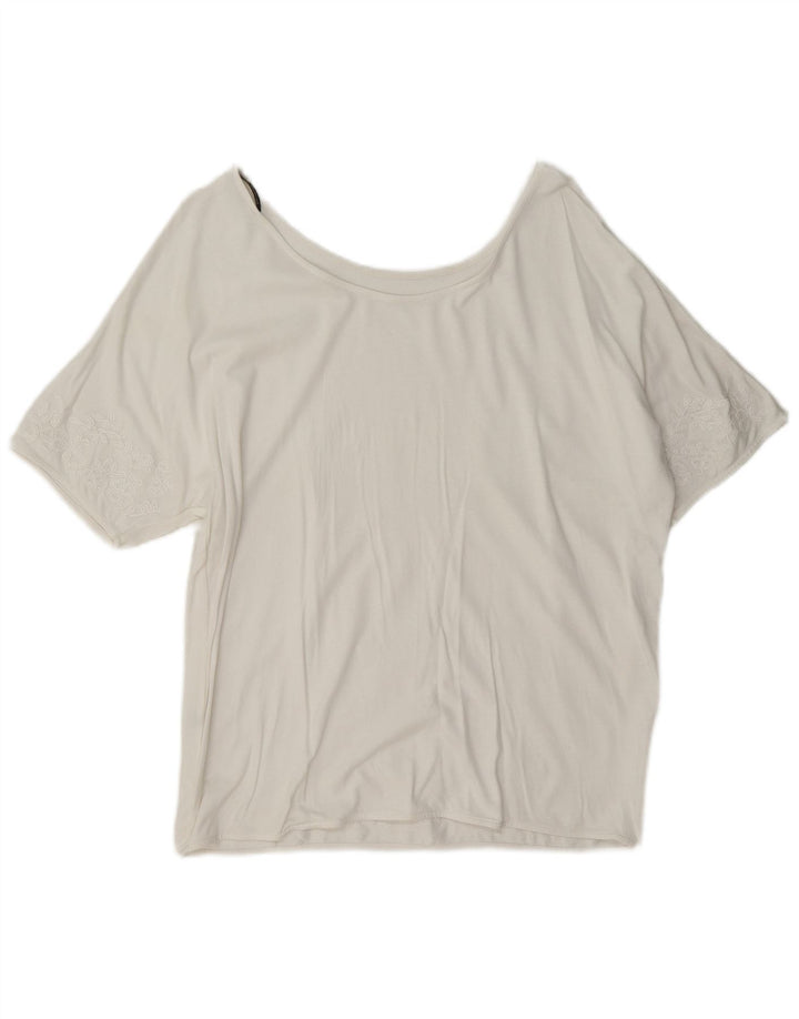 Massimo Dutti Chemisier pour femme UK 16 Grand Blanc Floral