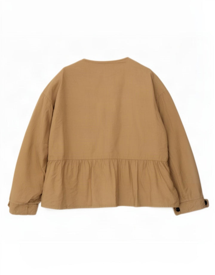 Zara Veste utilitaire pour femme UK 16 Large Beige Viscose