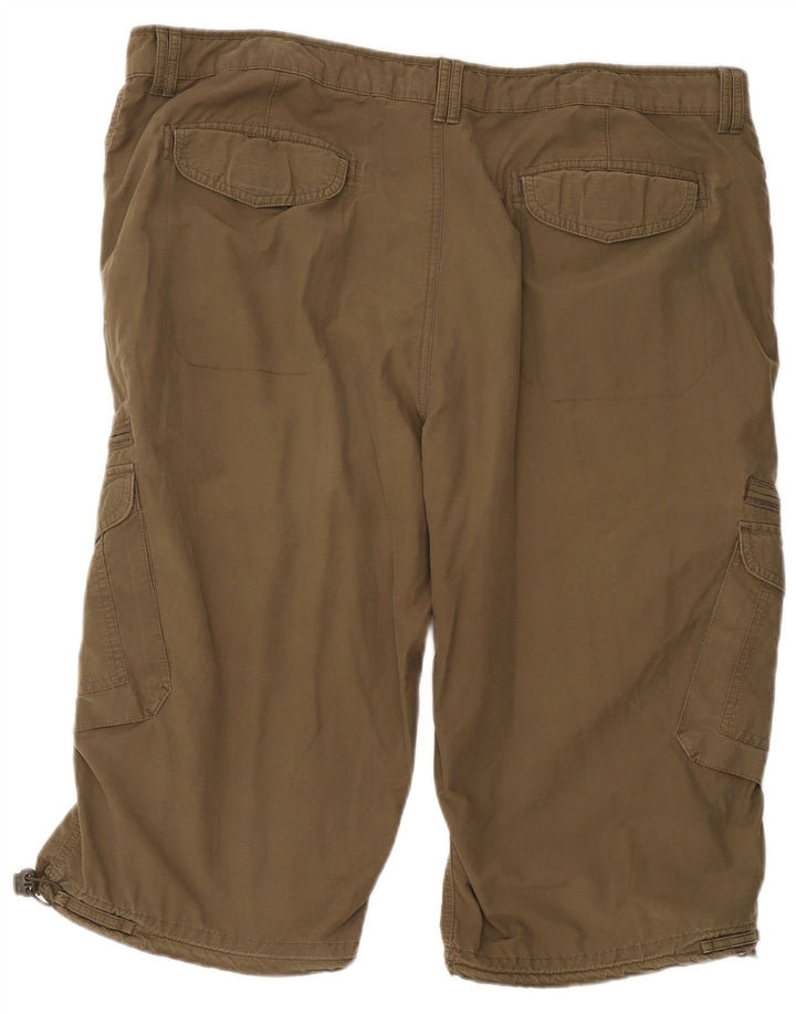 Marks & Spencer Short Cargo Homme W38 XL Kaki Coton