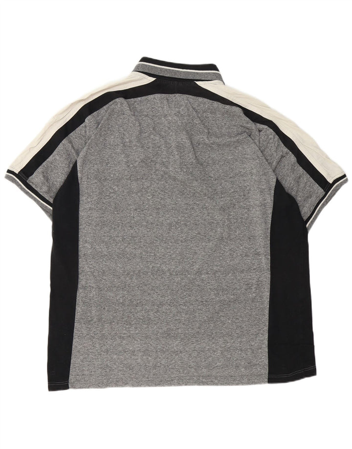 PUMA Polo Homme XL Gris Colorblock Coton