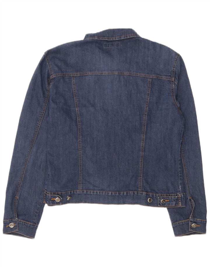 veste en denim femme vintage UK 16 Grand coton bleu