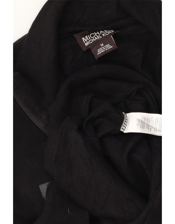 Michael Kors Veste de survêtement graphique pour homme en coton noir moyen