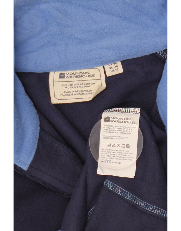 Mountain Warehouse Pull polaire surdimensionné pour femme UK 20 2XL Bleu marine