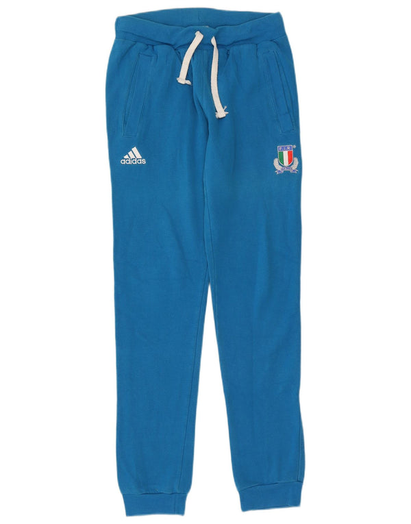 Adidas Pantalon de survêtement pour homme en coton bleu Taille S
