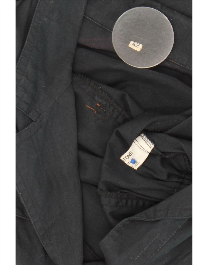 vintage Femme Combinaison IT 42 Moyen Bleu Marine Coton