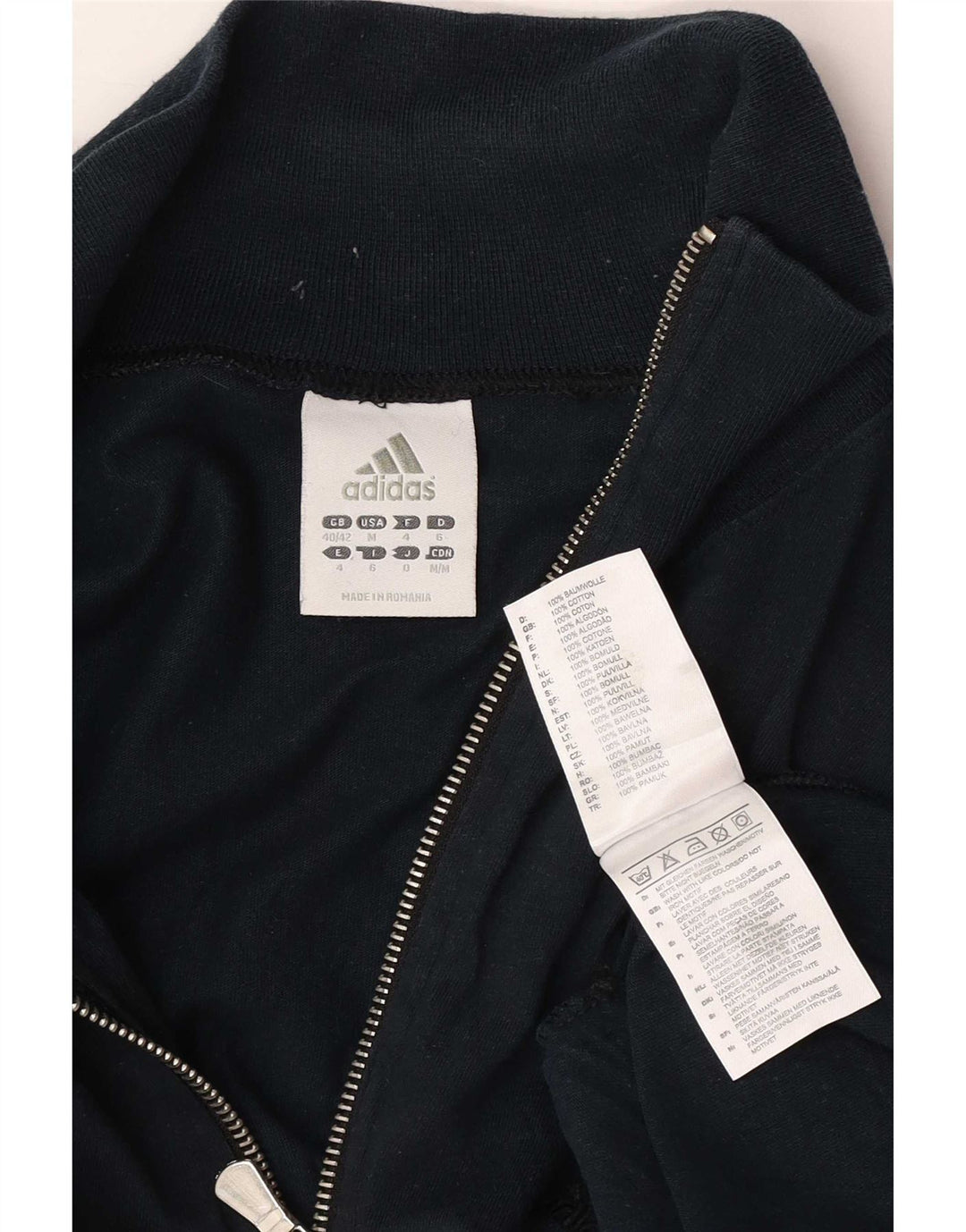 Adidas Veste de survêtement pour homme UK 40/42 Bleu marine moyen en coton