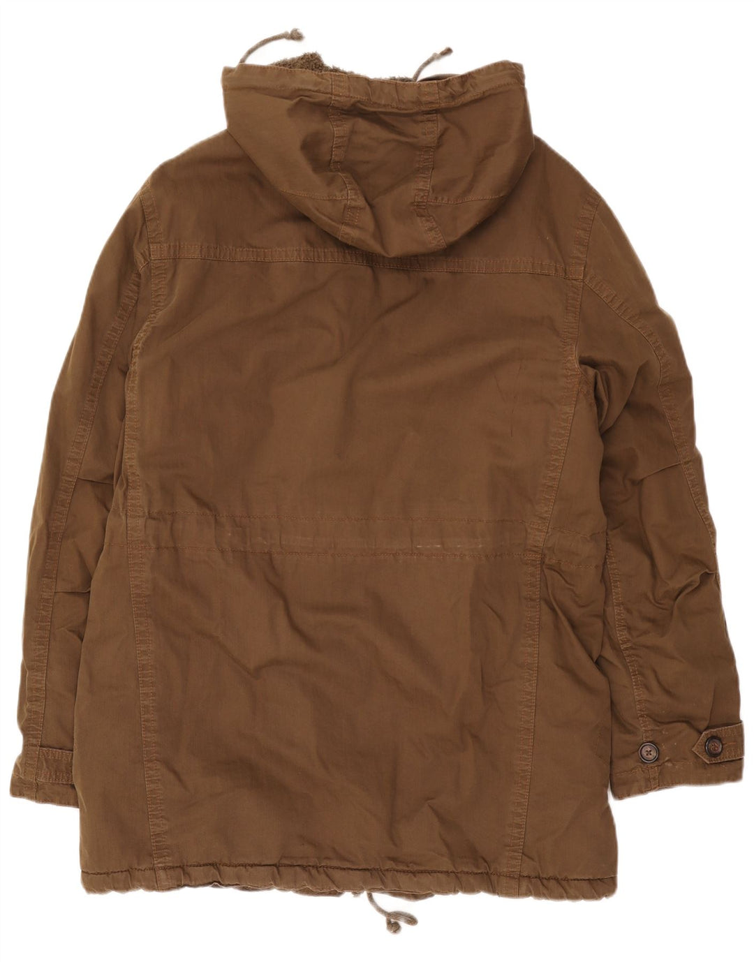 Tommy Hilfiger Parka à capuche pour homme UK 38 en coton marron moyen