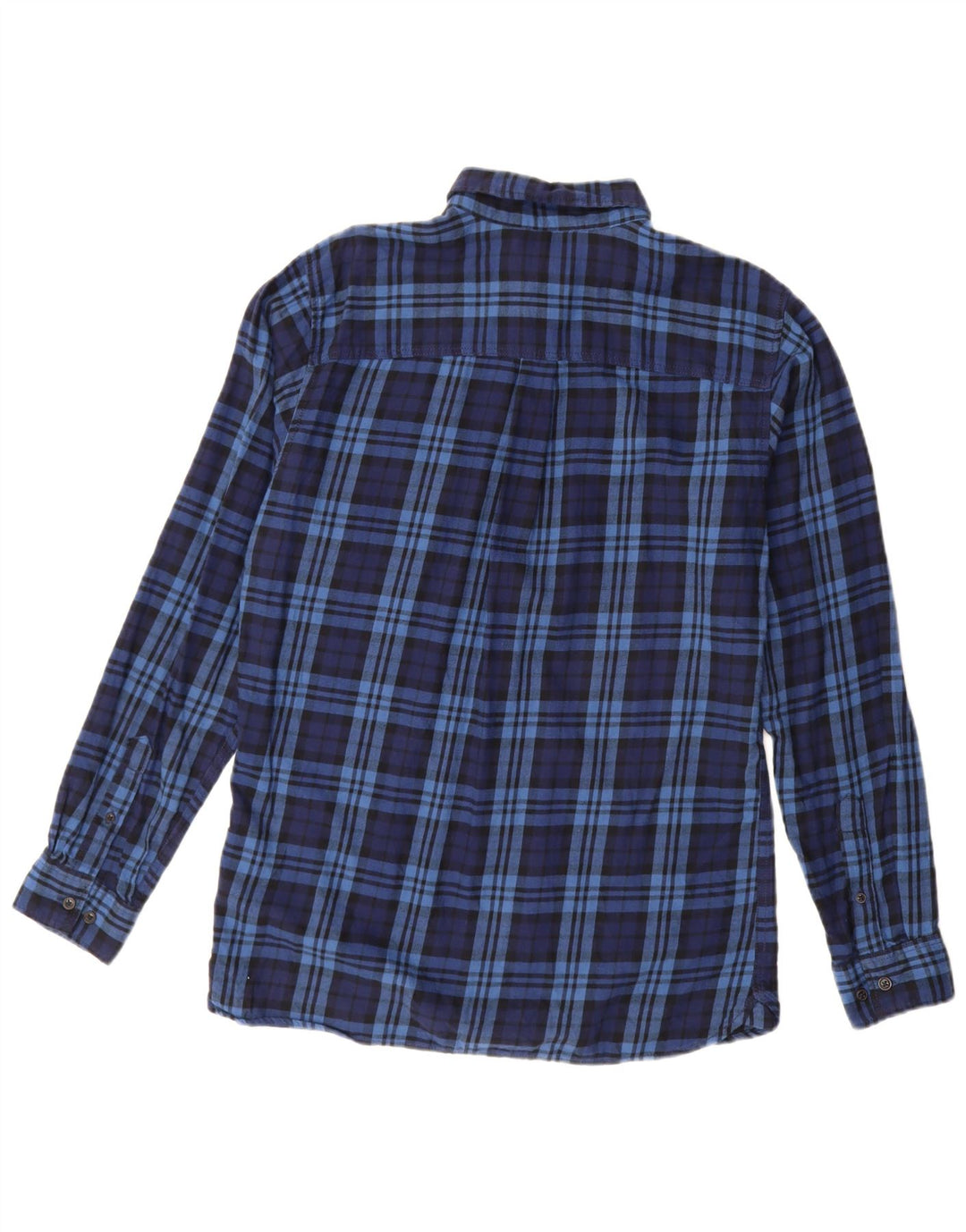 JACK & JONES Chemise Flanelle Homme Bleu Marine Moyen à Carreaux Coton