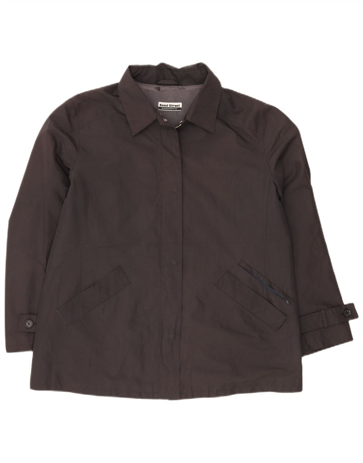 BOND STREET Veste de Pluie Femme IT 48 XL Noir Polyester