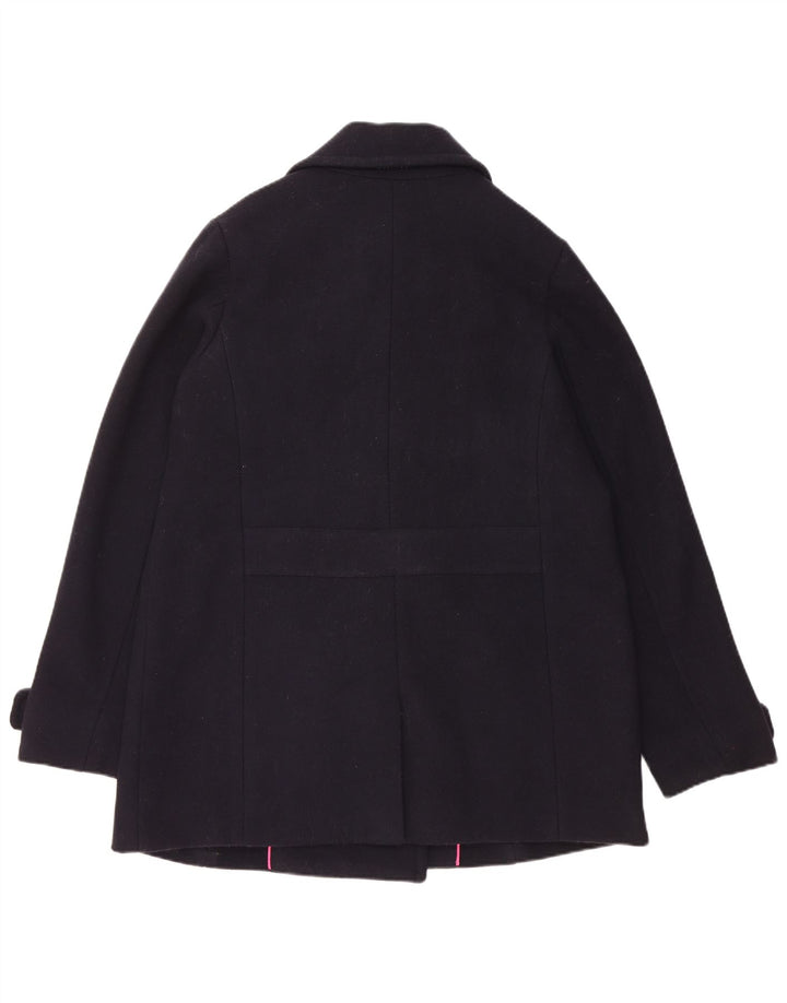 Crew Clothing Caban Femme UK 44 Laine Bleu Marine Moyen