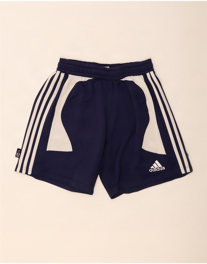Adidas Short de sport Climalite pour homme en polyester color block bleu marine moyen