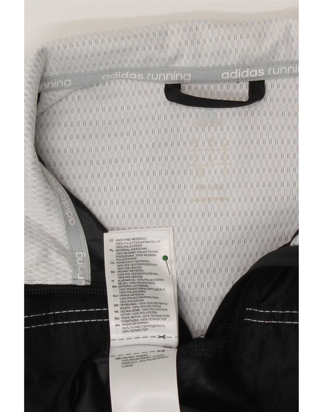 Adidas Veste de survêtement pour homme Noir moyen Polyester colour block