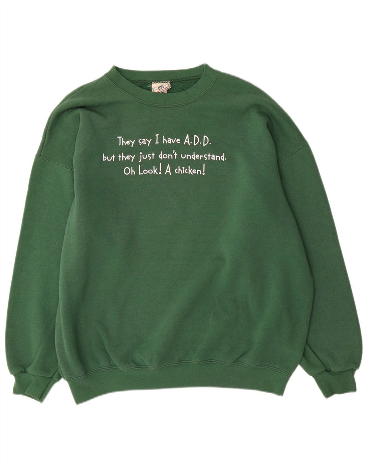 Lee Sweat-shirt graphique pour homme XL en coton vert