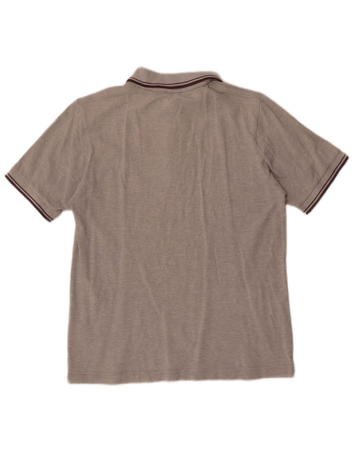 Kappa Polo Homme Petit Gris Moucheté Coton