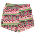 vintage Mens Sport Shorts XL Multicolore Géométrique Coton