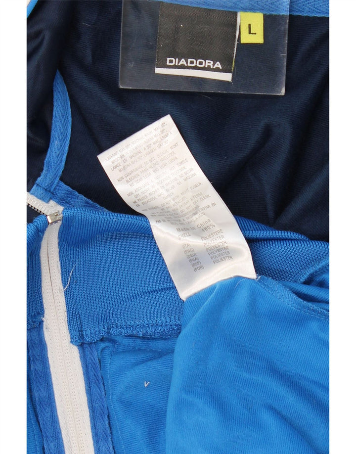 DIADORA Veste de Survêtement Homme Large Bleu Colorblock Polyester