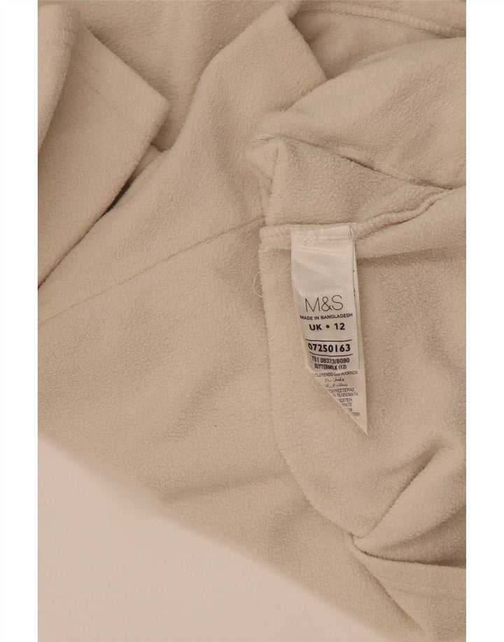 Marks & Spencer Veste polaire pour femme UK 12 Polyester beige moyen