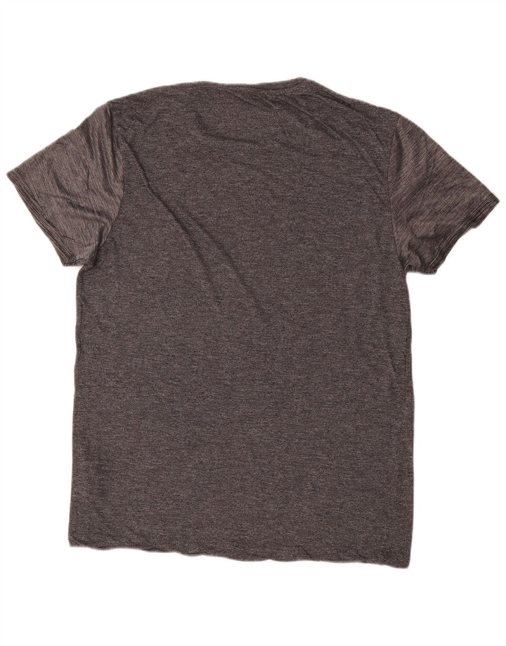 ALL SAINTS T-Shirt Homme Haut Large Gris Viscose