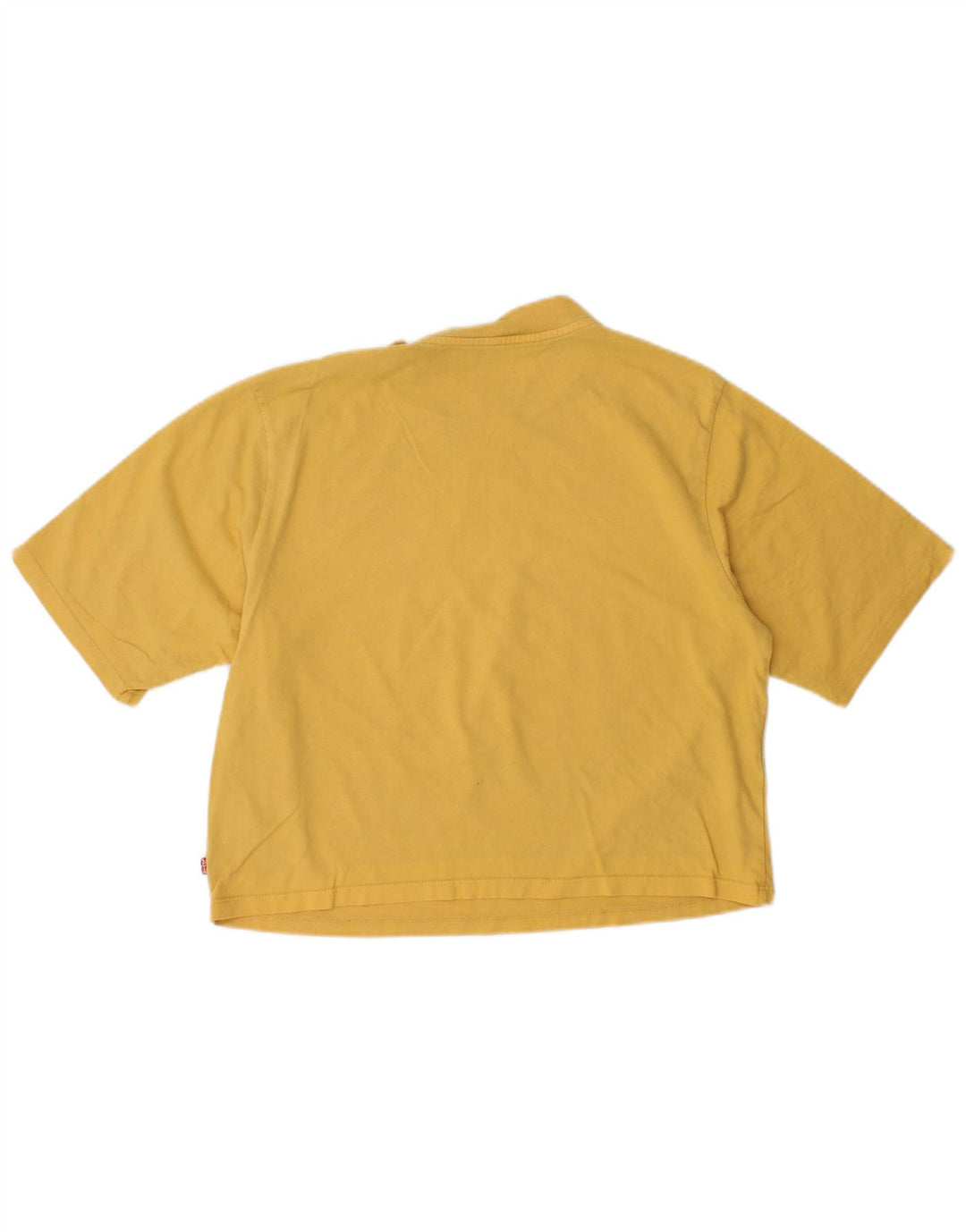 LEVI'S T-shirt court surdimensionné pour femme UK 6 XS Jaune Coton