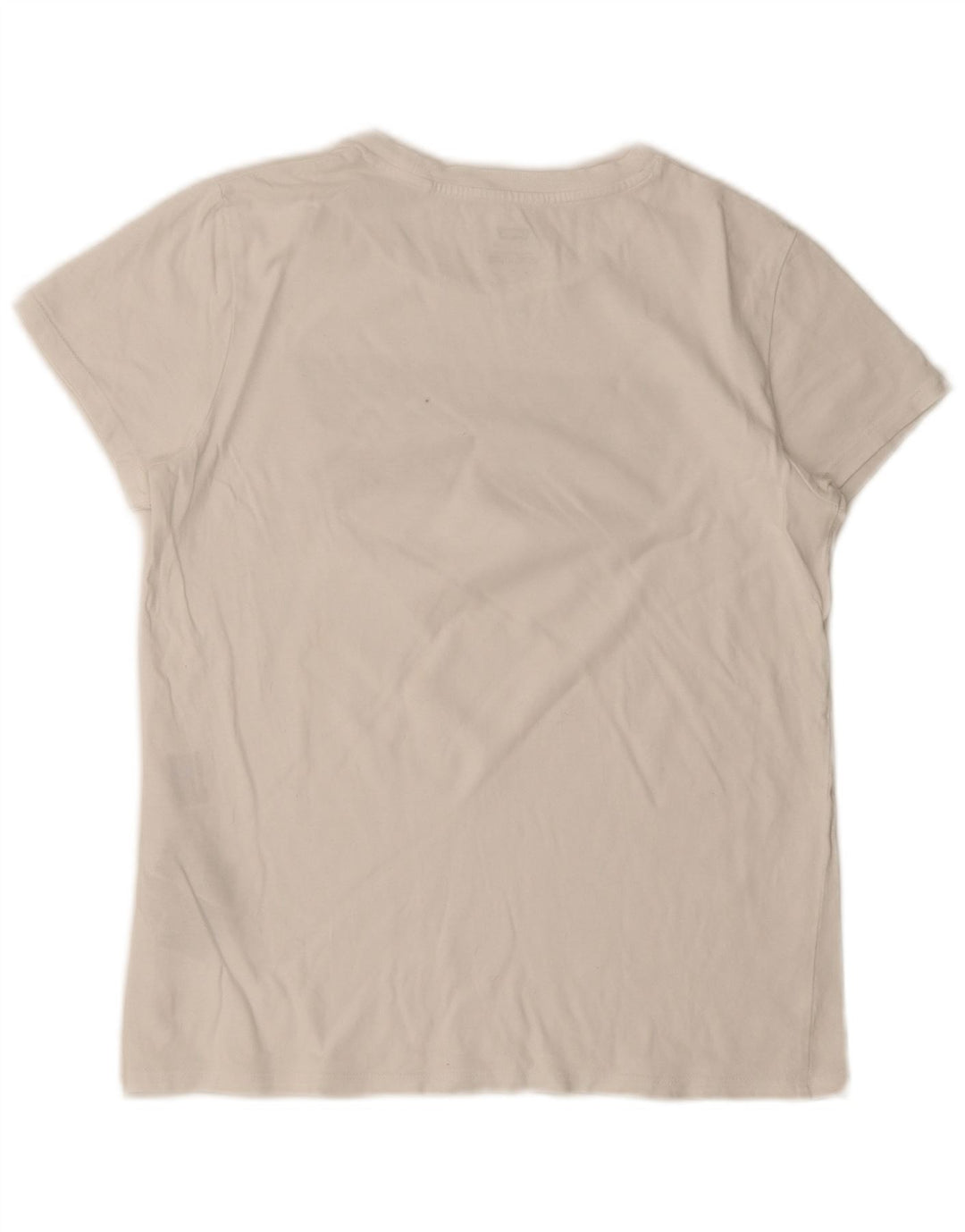 Levi's T-Shirt Graphique Femme UK 12 Coton Blanc Moyen
