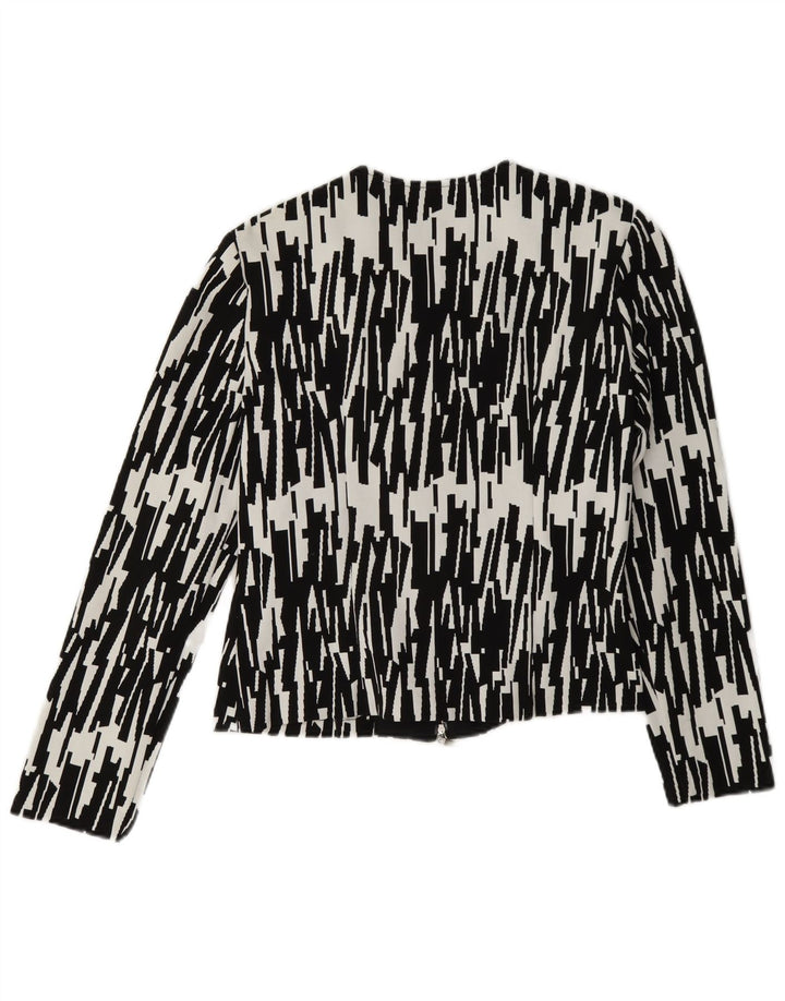 Joseph Ribkoff Veste blazer zippée pour femme UK 10 Petit Noir Géométrique