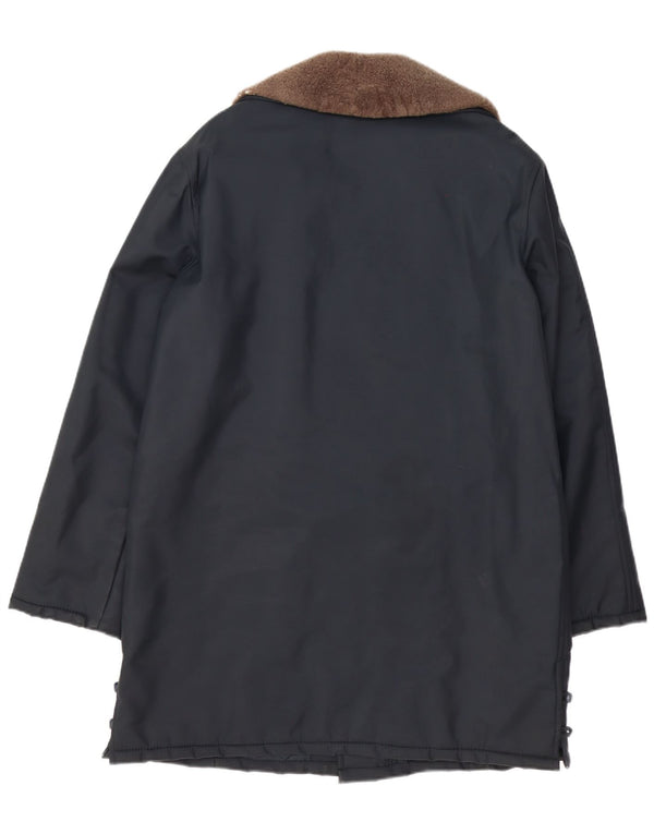 Manteau Chic à Double Boutonnage pour Homme UK 42 XL Bleu Marine