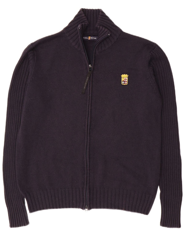 Marina Militare Pull Cardigan Femme UK 18 XL Bleu Marine Coton