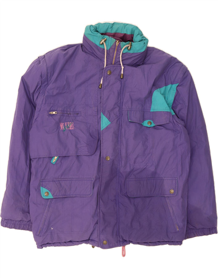 MC KEE'S Mens Reversible Padded Jacket UK 42 XL Purple Vintage MC Kee's and Second-Hand MC Kee's from Messina Hembry 