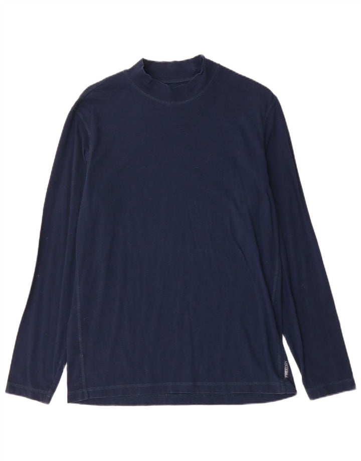 Eddie Bauer Haut à manches longues pour homme en coton bleu marine moyen