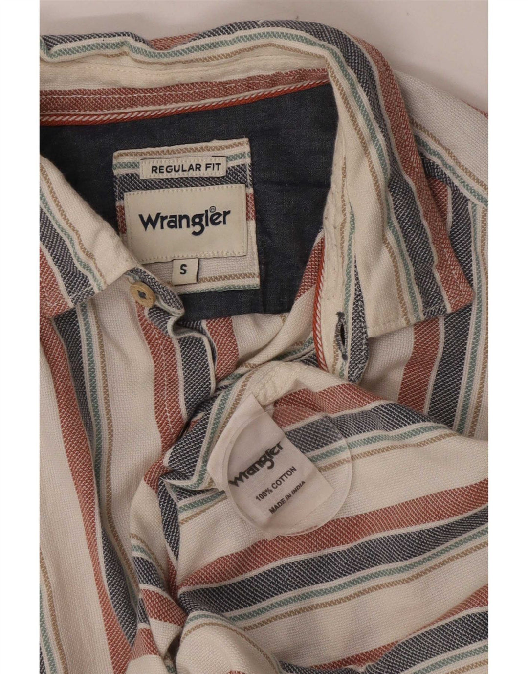 Wrangler Chemise Regular Fit Petit Coton Rayé Multicolore Homme
