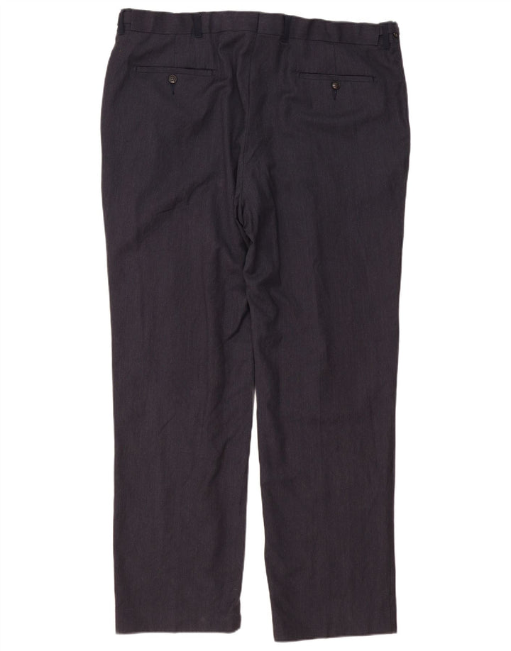 Marks & Spencer Pantalon de costume coupe classique pour homme W42 L33 en laine bleu marine